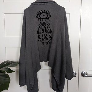 We Crowing Hens Witchy Grey Cardigan